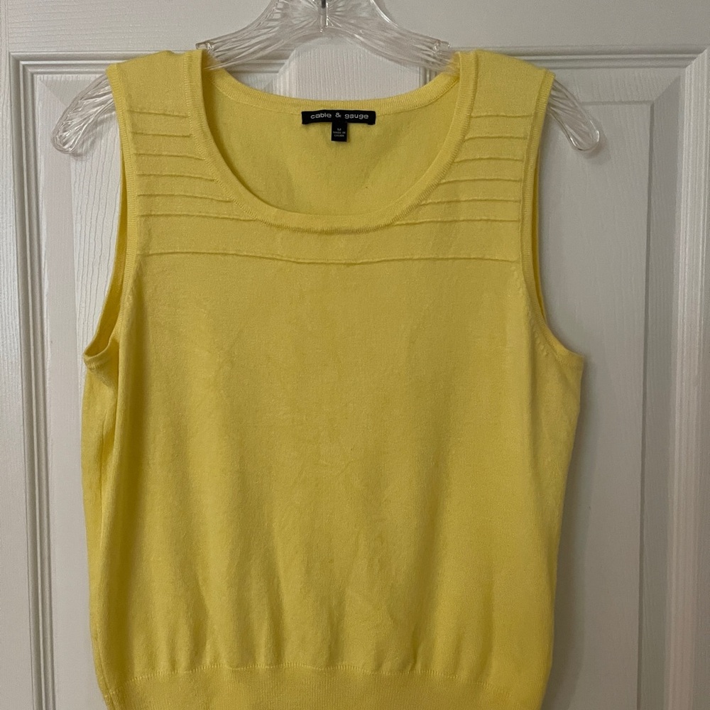 Cable & Gauge Sunny Yellow Tank Top